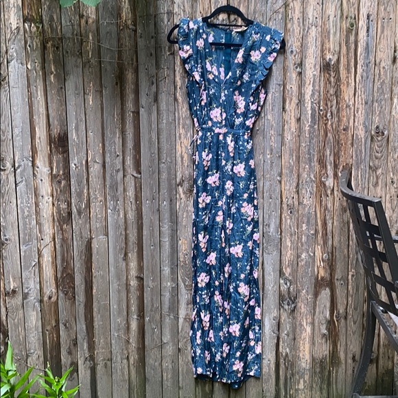 Rebecca Taylor Blue Floral Jumpsuit - Picture 2 of 13